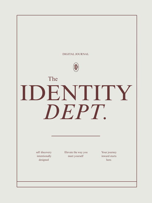 Identity Department: A 1 month Digital Journal for BEGINNERS.